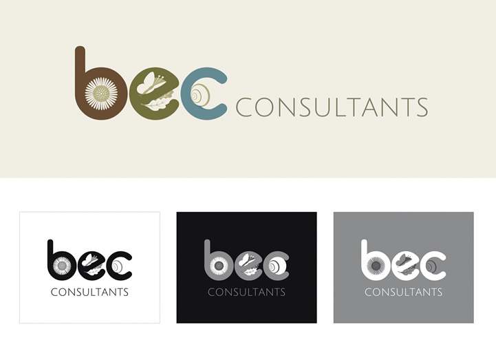 BEC Consultants logo design variations