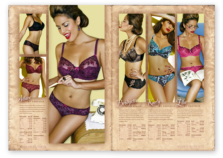 Bella Lusso lingerie brochure design