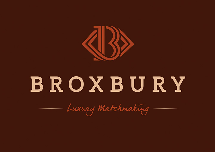 Broxbury luxury matchmaking brand design