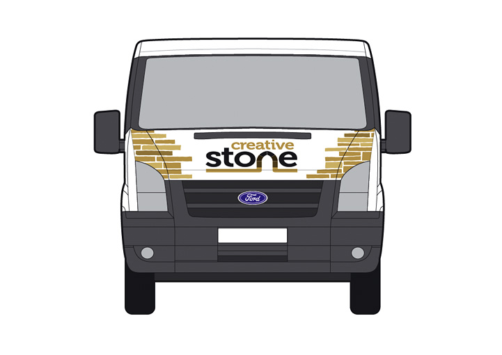 Creative Stone van design front