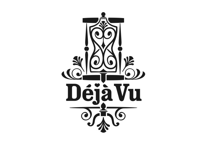 Deja Vu brand design single colour