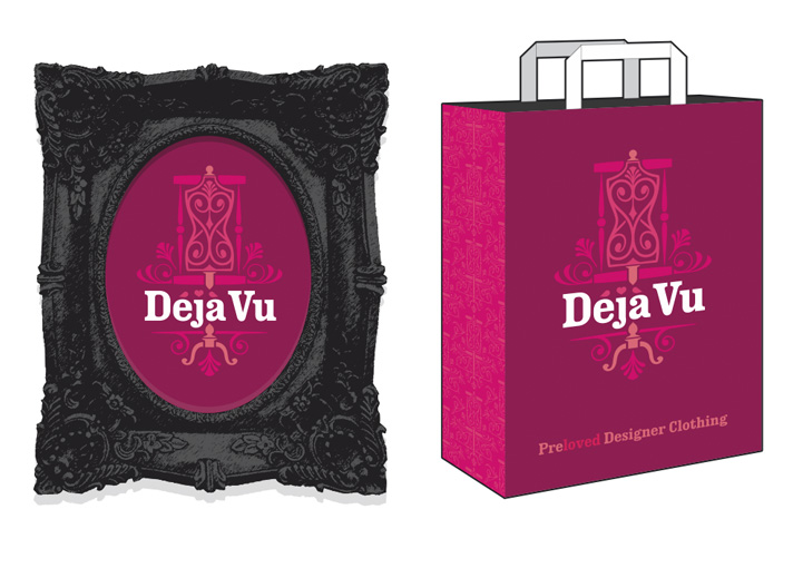Deja Vu brand design applications