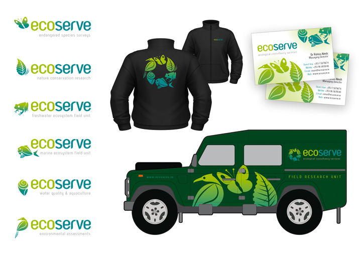 EcoServe logo design applications