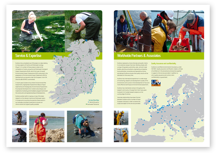 EcoServe brochure design layout 2