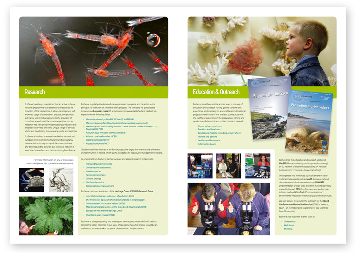 EcoServe brochure design layout 5