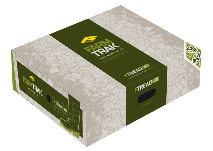 FarmTrak Boots packaging design 1