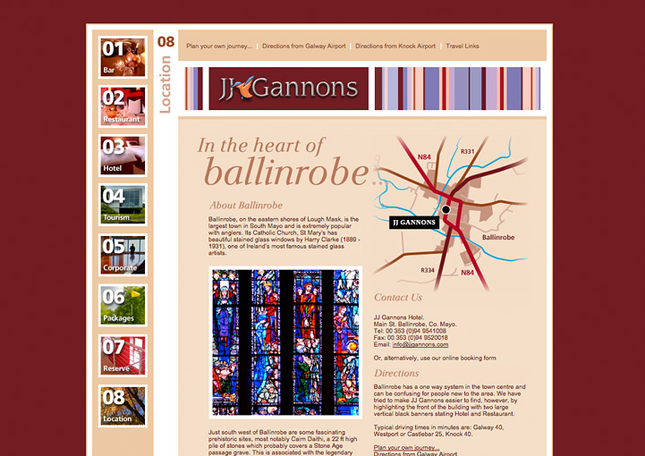 JJ Gannons Hotel web design 8