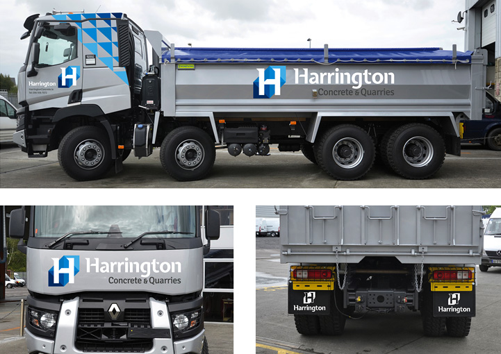 Harrington Concrete Fleet Graphics Design Kilkelly