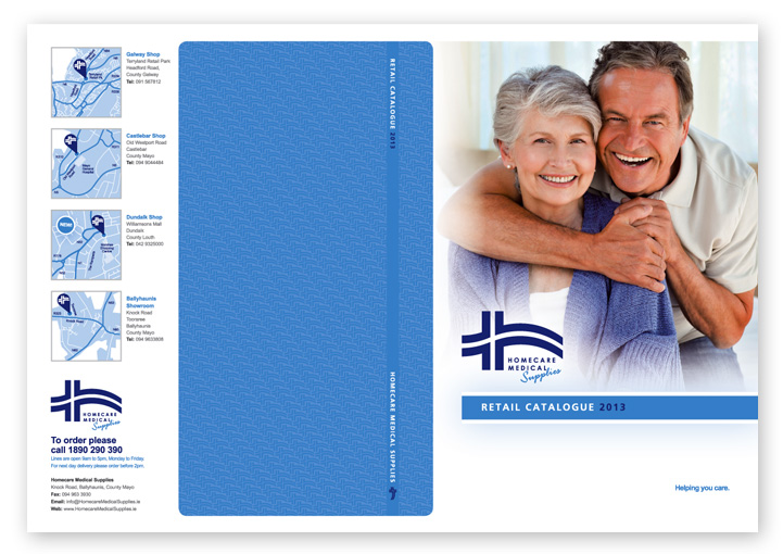 Homecare Medial Supplies retail catalogue design
