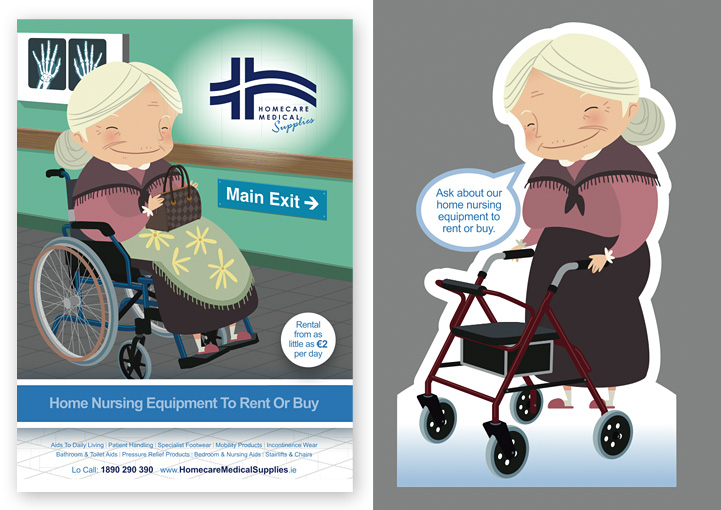 Homecare Medical Supplies Point Of Sale Display Design Ballyhaunis