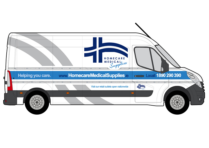 Homecare Medial Supplies fleet graphics design 7