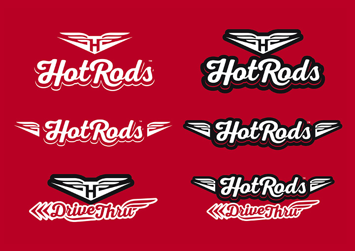 HotRods Fast Food brand design development