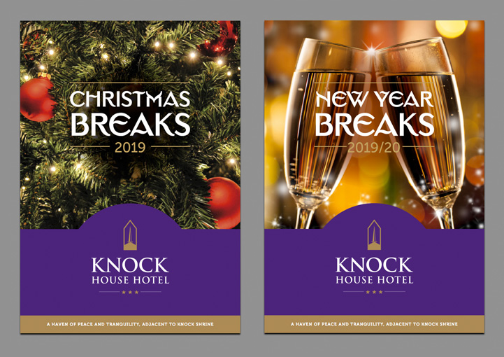 Knock House Hotel brochure designs