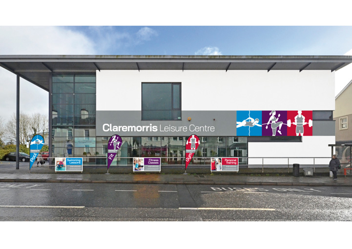 Claremorris Leisure Centre signage design 2