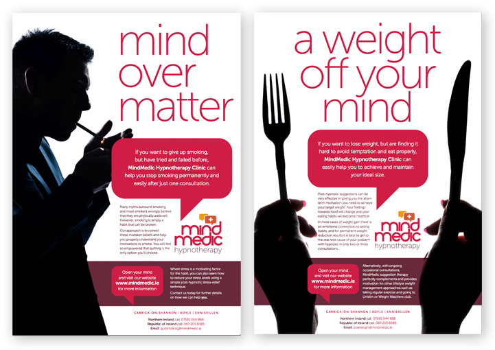 MindMedic brochure poster campaign designs
