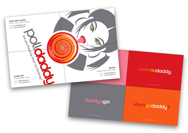PollDaddy business card designs