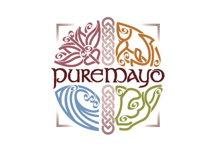 PureMayo logo design on white