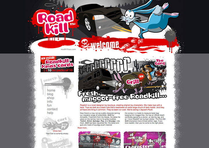 Roadkill Toys Web Site Design London