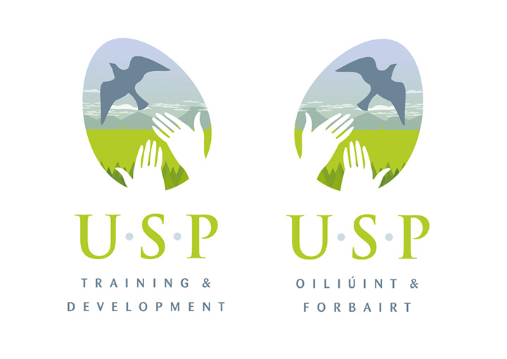 USP Training and Development logo design