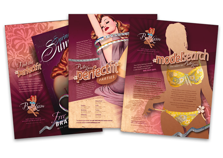 Bella Lusso magazine advertisements