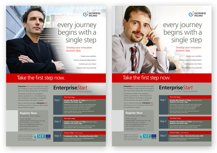 Enterprise Ireland magazine advertising design