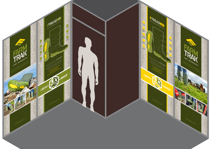 FarmTrak Boots exhibition design
