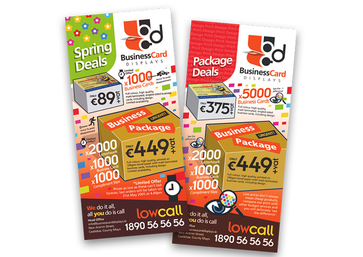 Halligan Print flyer design