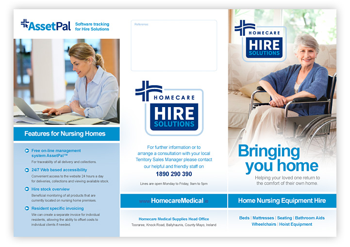 Hire Solutions leaflet design