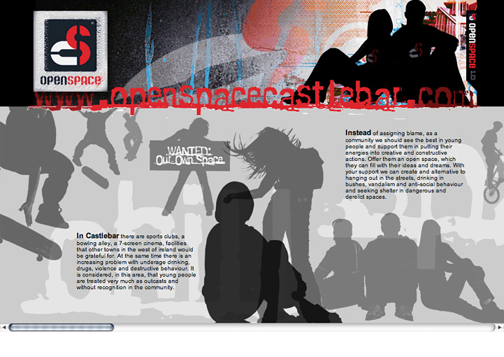 OpenSpace Project Castlebar website design 1