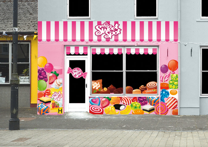 The Sweet Spot shop fascia design
